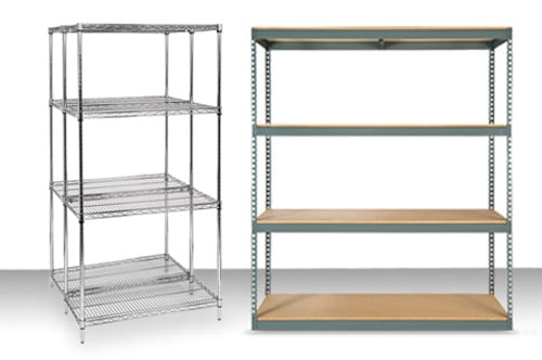 Shelving styles