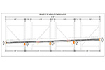 Pallet Rack Flow Rail System Drawing with Uprights