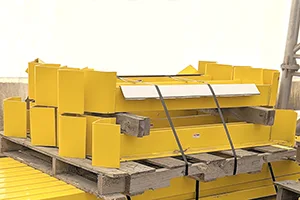 Photo of Warehouse Pallet Rack Aisle Guards