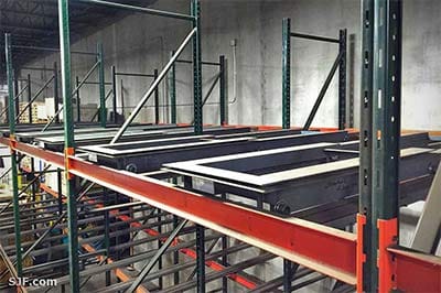 Push-back Pallet Storage Rack Systems